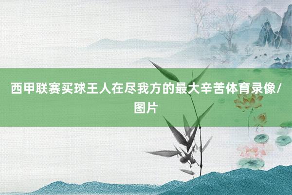西甲联赛买球王人在尽我方的最大辛苦体育录像/图片