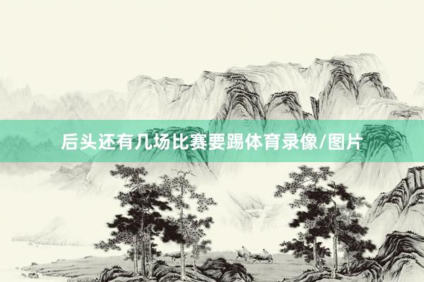 后头还有几场比赛要踢体育录像/图片