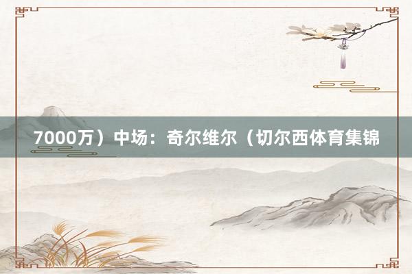 7000万）中场：奇尔维尔（切尔西体育集锦