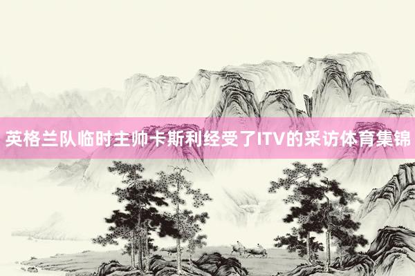 英格兰队临时主帅卡斯利经受了ITV的采访体育集锦