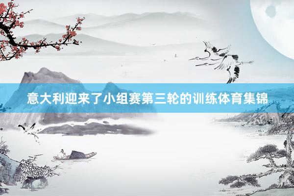 意大利迎来了小组赛第三轮的训练体育集锦